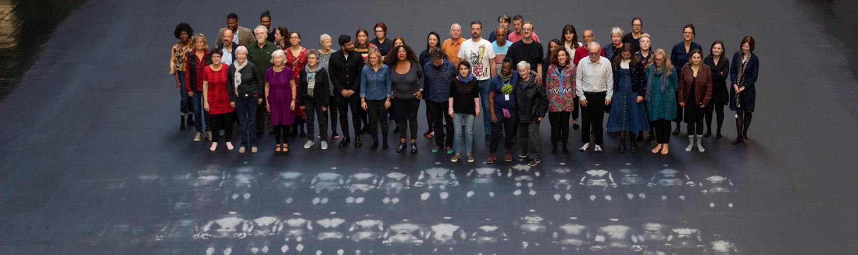 Tania Bruguera, 10,142,926, 2018, installation view, Turbine Hall, Tate Modern, London. Hyundai Turbine Hall commission.